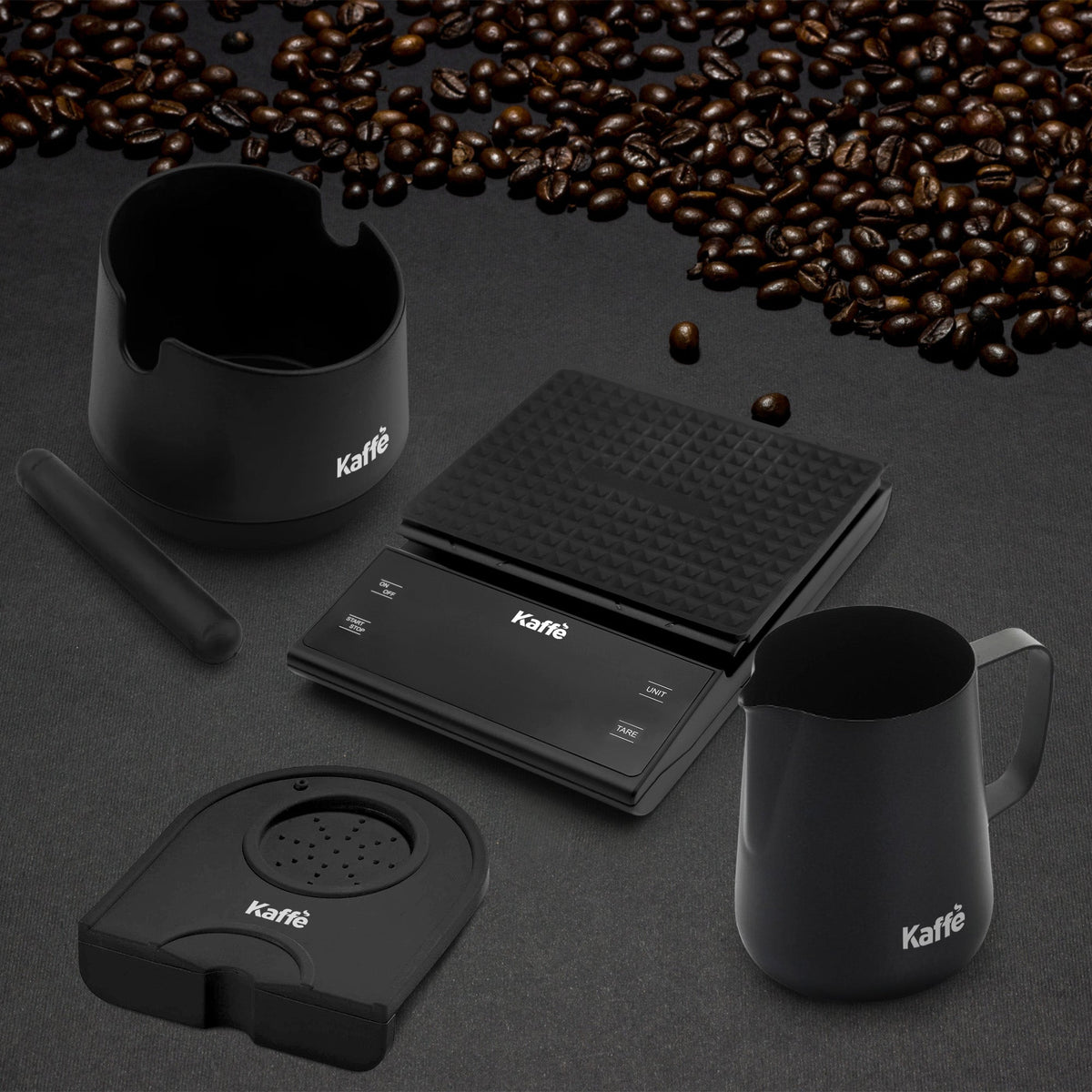 Espresso Starter Kit (Knock Box, Coffee Scale, Tamper Mat, Milk Pitcher), KF1190